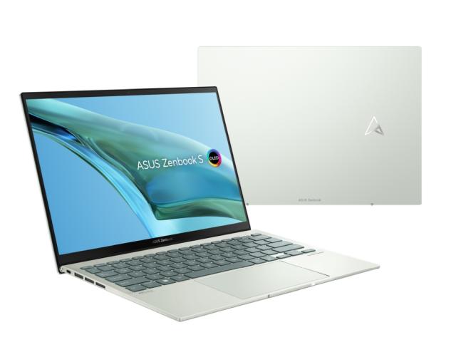 Лаптоп Asus Zenbook S 13 OLED UM5302TA-OLED-LX733X ,AMD Ryzen 7 6800U (8-core/16-thread, 16MB cache, up to 4.7 GHz max boost), OLED 13.3" 2.8K (2880 x 1800) OLED 16:10 Touch, 16GB LPDDR5(ON BD), PCIEG4 1TB SSD, Num pad, Windows 11 Pro, Aqua Celadon