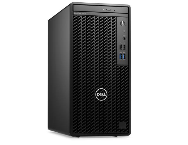 Настолен компютър Dell OptiPlex 3000 MT, Intel Core i3-12100 (4 Cores/12MB/3.3GHz to 4.3GHz), 8GB (1x8GB) DDR4, 256GB SSD PCIe M.2, DVD+/-RW, Wi-Fi 6E+ BT 5.2, Integrated Graphics, Keyboard&Mouse, Ubuntu, 3Y PS