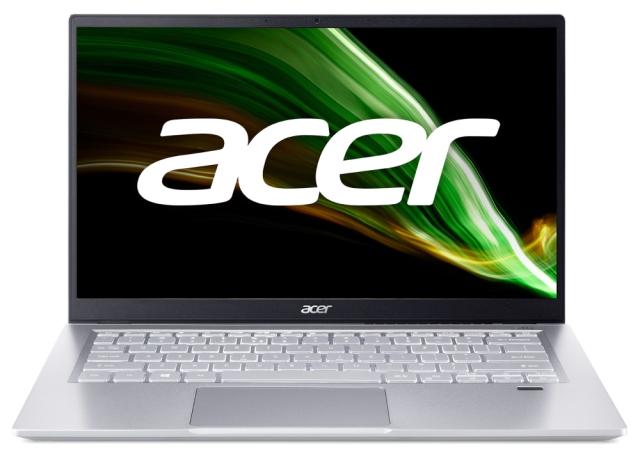 Лаптоп Acer Swift 3, SF314-43-R4N2 AMD Ryzen 5 5500U (2.1GHz up to 4.00GHz, 8MB), 14" IPS FHD ComfyView (1920x1080), 8GB DDR4, 512GB PCIe SSD, AMD Radeon, WiFi 6AX+BT, HD Cam, FPR, Linux, Silver