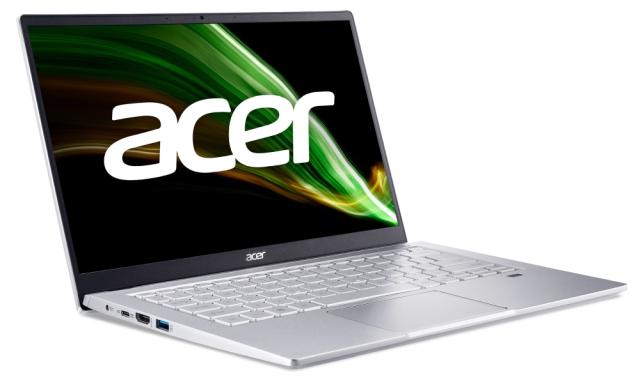 Лаптоп Acer Swift 3, SF314-43-R4N2 AMD Ryzen 5 5500U (2.1GHz up to 4.00GHz, 8MB), 14" IPS FHD ComfyView (1920x1080), 8GB DDR4, 512GB PCIe SSD, AMD Radeon, WiFi 6AX+BT, HD Cam, FPR, Linux, Silver