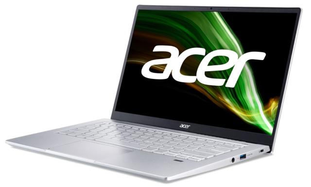Лаптоп Acer Swift 3, SF314-43-R4N2 AMD Ryzen 5 5500U (2.1GHz up to 4.00GHz, 8MB), 14" IPS FHD ComfyView (1920x1080), 8GB DDR4, 512GB PCIe SSD, AMD Radeon, WiFi 6AX+BT, HD Cam, FPR, Linux, Silver