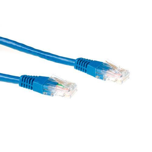 Мрежов пач кабел Ewent UTP CCA, CAT 6, RJ-45 - RJ-45, 7 m, Син, булк опаковка