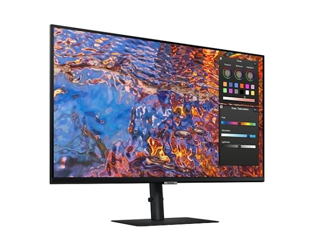 Монитор Samsung 32B800, 32" IPS SMART Monitor, 60Hz, 5 ms GTG, 3840 x 2160, 350 cd/m2, 1000:1 Contrast, HDR 600, Quantum Dot Color, Eye Saver Mode, Flicker Free, DP 1.4, HDMI, 3xUSB, USB-C, Headphone Jack, 178°/178°, Black