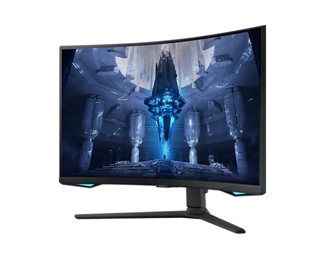 Монитор Samsung 32BG750 32" Odyssey G7 Smart, Curved 1000R, VA, 165 Hz, 1 ms GTG, 3840x2160, 350 cd/m2, 1 000 000:1 Contrast, HDR 2000, Eye Saver, Flicker Free, AMD FreeSync Premium Pro, DP 1.4, 2xHDMI 2.1, 2xUSB 3.0, Headphone Jack