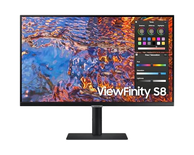 Монитор Samsung 27B800 , 27" IPS LED, 60 Hz, 5 ms GTG, 3840x2160, 300 cd/m2, 1000:1, HDR 10, Eye Saver Mode, Flicker Free, PBP, PIP, USB-C, 3xUSB 3.0, Display Port 1.4, 2xHDMI 2.2, Headphone Jack, 178°/178°, Black