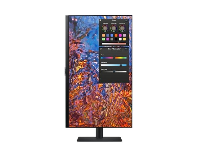 Монитор Samsung 27B800 , 27" IPS LED, 60 Hz, 5 ms GTG, 3840x2160, 300 cd/m2, 1000:1, HDR 10, Eye Saver Mode, Flicker Free, PBP, PIP, USB-C, 3xUSB 3.0, Display Port 1.4, 2xHDMI 2.2, Headphone Jack, 178°/178°, Black