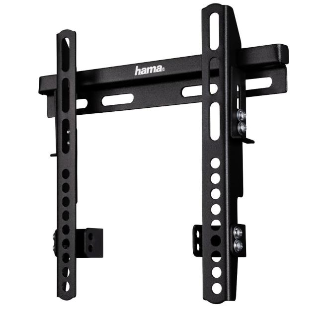 Стенна стойка за TV HAMA, Фиксирана, 19"-48", 60 кг, 1 звезда, Черна