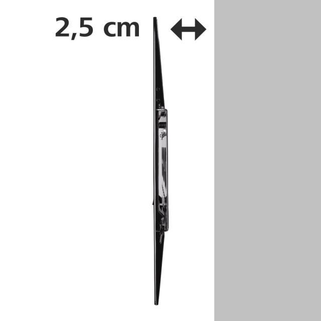 Стенна стойка за TV HAMA, Фиксирана, 37"-90", 75 кг, Черна