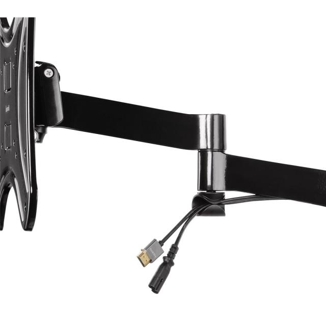 Стенна стойка за TV HAMA, Регулируема, До 19"-46", 25 kg, Черна