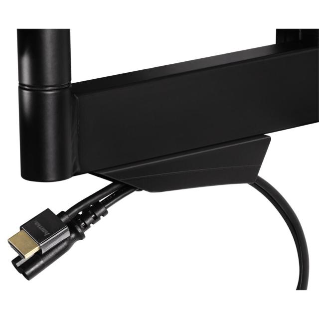 Стенна стойка за TV HAMA, Регулируема, 37"-75", 45 кг, Черна