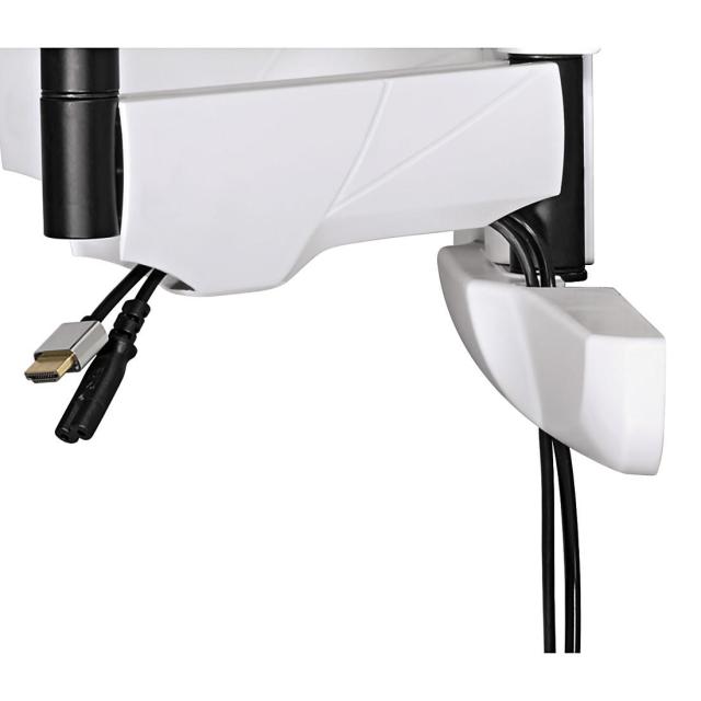 Стенна стойка за TV HAMA, Регулируема, 46"-90", 75 кг, Черен/Бял