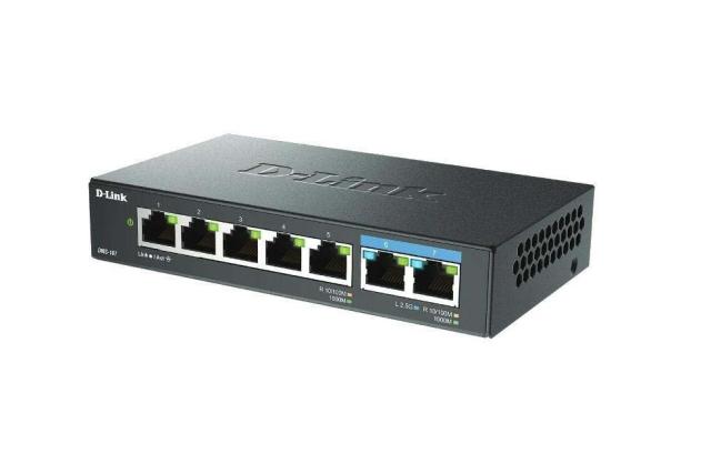 Комутатор D-Link 7-Port Multi-Gigabit Unmanaged Switch
