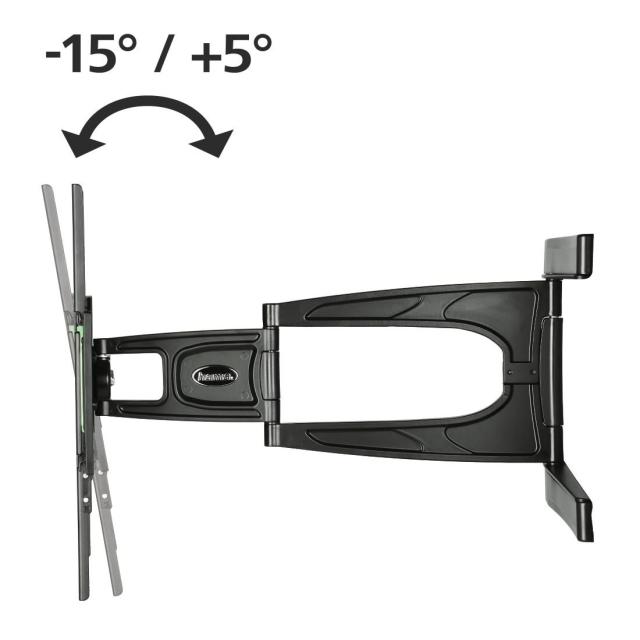 Стенна стойка за TV HAMA, Регулируема, 32"-56", 25 кг, 3 звезди, Черна