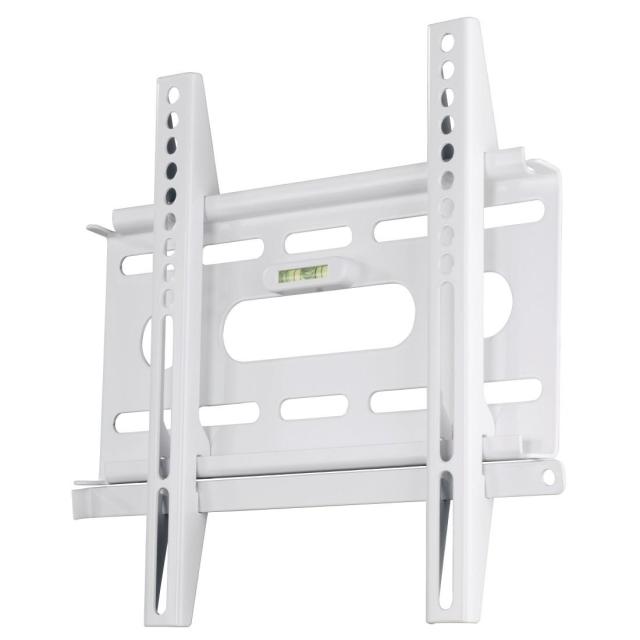 Стенна стойка за TV HAMA Ultraslim, Фиксирана, 37", 25 кг, 3 звезди, Бял