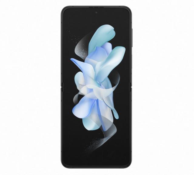 Мобилен телефон Samsung SM-F721 GALAXY Flip 4 5G 512 GB, Octa-Core (1x3.19 GHz, 3x2.75 GHz, 4x1.8 GHz), 8 GB RAM, 6.7" 1080x2640 120 Hz Dynamic AMOLED, HDR10+, 12.0 MP + 12.0 MP + 10.0 MP Selfie, 3700 mAh, Dual SIM, Graphite