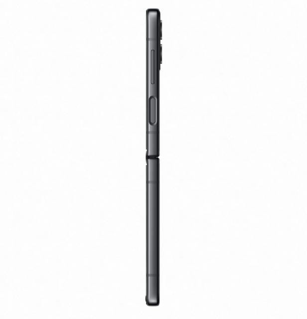Мобилен телефон Samsung SM-F721 GALAXY Flip 4 5G 512 GB, Octa-Core (1x3.19 GHz, 3x2.75 GHz, 4x1.8 GHz), 8 GB RAM, 6.7" 1080x2640 120 Hz Dynamic AMOLED, HDR10+, 12.0 MP + 12.0 MP + 10.0 MP Selfie, 3700 mAh, Dual SIM, Graphite