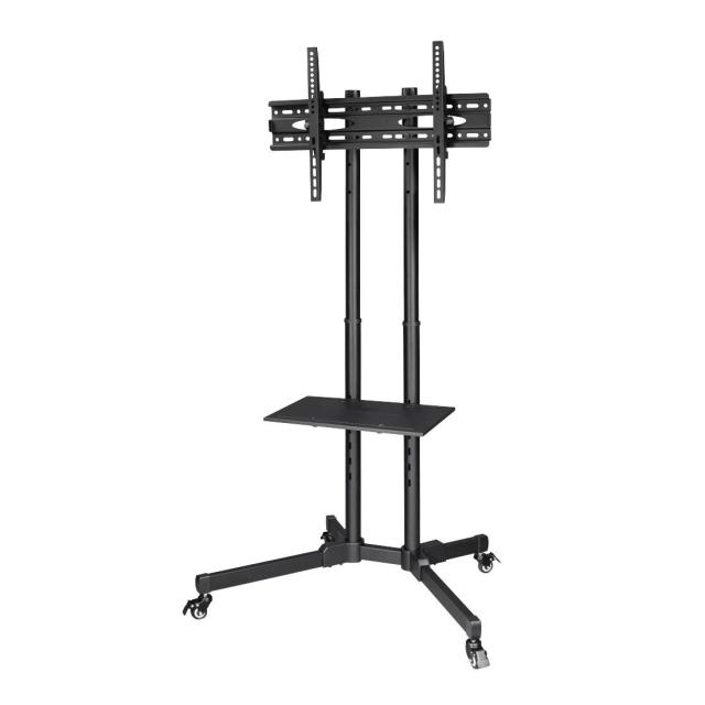 Мобилна стойка Trolley за TV, До 178 см / 70", 600x400, На колела, Черен