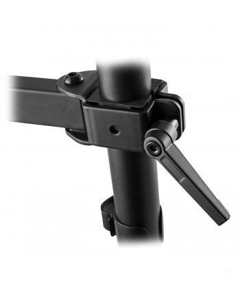 Стойка Ewent EW1514,  за 4 монитора за бюро, Регулируема, 2", 20 кг, Бюро, Черна
