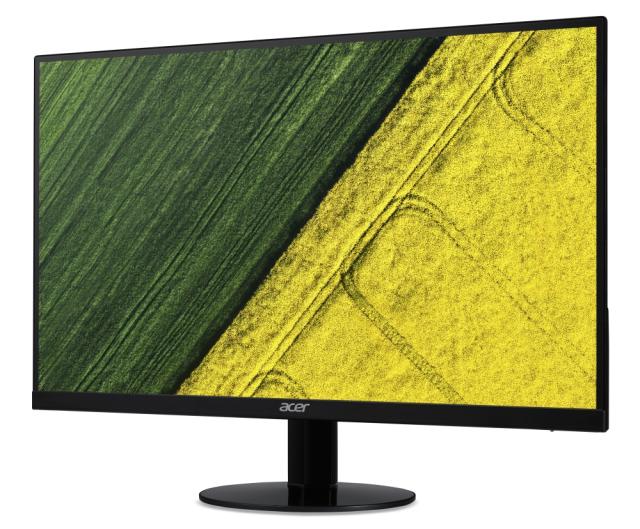 Монитор Acer SA240YBbmipux, 23.8", IPS, ZeroFrame, AG, Ultra-thin, FreeSync, 1ms, 75hz, 1920x1080 FHD, Flicker-Less, Blue Light Filter, 100M:1 DCR, 250 cd/m2, DP, HDMI, USB TypeC 15W (for Video input), Audio Out, Speakers 2x2W, Tilt, 2Y warranty, Bla