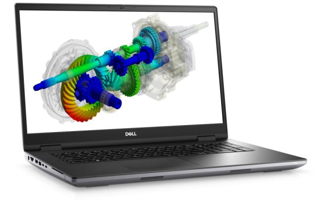 Лаптоп Dell Precision 7770, Intel Core i7-12850HX vPro (16 cores, 25 MB cache, up to 4.80 GHz), 17.3" FHD (1920x1080) AG 500 nits, 16GB, 1x16GB NECC 4800MHz DDR5, 512GB SSD PCIe M.2, NVIDIA RTX A3000 12GB GDDR6, Wi-Fi 6E, BT, Backlit Kbd, Win 11 Pro,