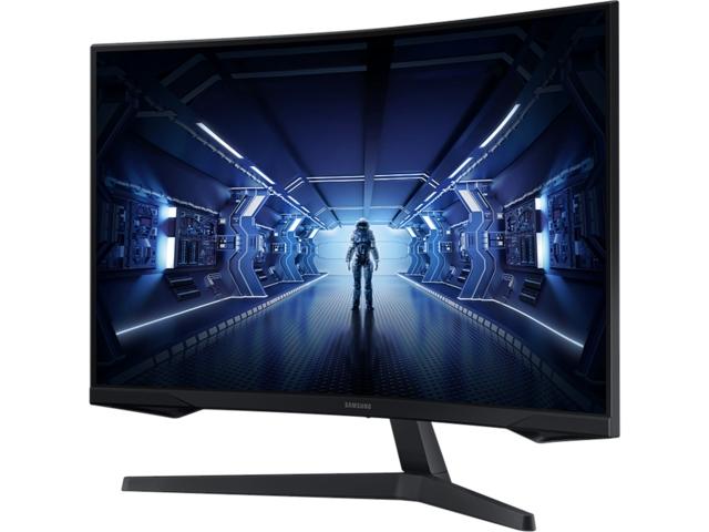 Монитор Samsung C27G55TQ, 27" Odyssey GAMING, Curved 1000R, VA QLED, 144 Hz, 1 ms MPRT, 2560x1440, 300 cd/m2, 2500:1 Contrast, FreeSync Premium, HDR10, Eye Saver Mode, Flicker Free, Game Mode, Display Port 1.2, HDMI 2.0, Headphone Jack,  178°/178°, B