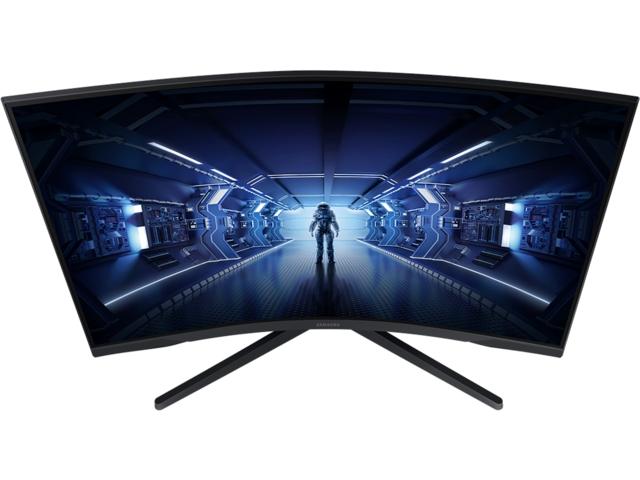 Монитор Samsung C27G55TQ, 27" Odyssey GAMING, Curved 1000R, VA QLED, 144 Hz, 1 ms MPRT, 2560x1440, 300 cd/m2, 2500:1 Contrast, FreeSync Premium, HDR10, Eye Saver Mode, Flicker Free, Game Mode, Display Port 1.2, HDMI 2.0, Headphone Jack,  178°/178°, B