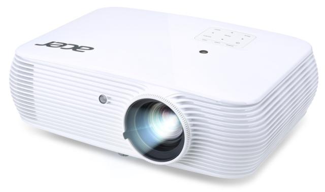 Мултимедиен проектор Acer Projector P5535, DLP, FullHD (1920x1080), 20000:1, 4500 ANSI Lumens, 3D 144Hz, VGAx2, RCA, HDMI/MHL, HDMI, Audio in, RJ45, LAN Control, Speaker 16W, Bluelight Shield, Bag, 2.71kg, White + Logitech Wireless Presenter R400