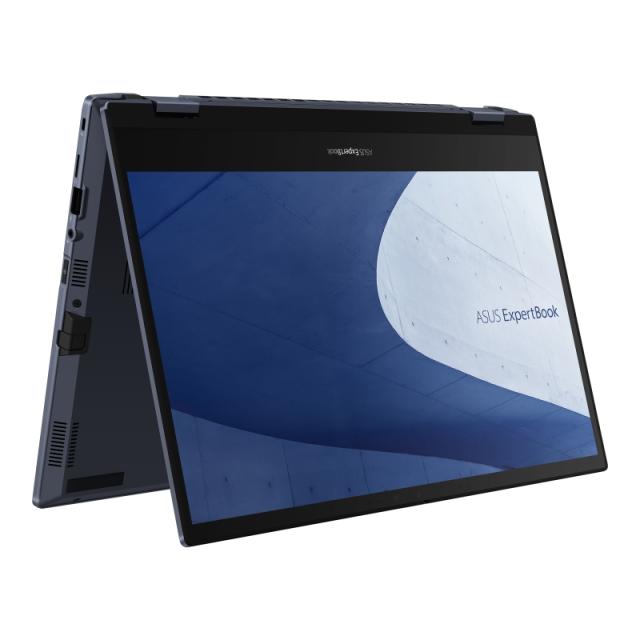 Лаптоп Asus ExpertBook B5 Flip B5402FEA-KA0189, Intel Core i5-1155G7 2.5 GHz (8M Cache, up to 4.5 GHz, 4 cores), 14"FHD (1920 x 1080)Touch 16:10, 16GB DDR4, PCIe 3.0x4  512GB SSD, Intel UHD Graphics, HDMI, 2xThunderbolt, RJ45, No OS, Illim.Kbd., Star