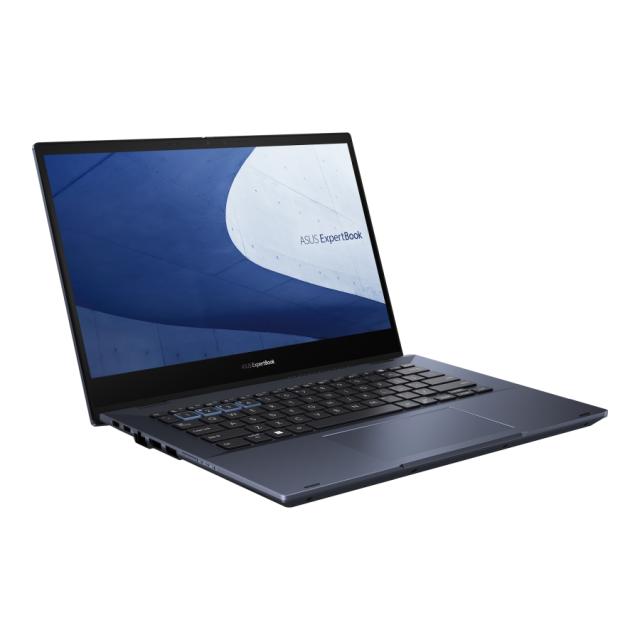 Лаптоп Asus ExpertBook B5 Flip B5402FEA-KA0189, Intel Core i5-1155G7 2.5 GHz (8M Cache, up to 4.5 GHz, 4 cores), 14"FHD (1920 x 1080)Touch 16:10, 16GB DDR4, PCIe 3.0x4  512GB SSD, Intel UHD Graphics, HDMI, 2xThunderbolt, RJ45, No OS, Illim.Kbd., Star