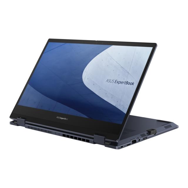 Лаптоп Asus ExpertBook B5 Flip B5402FEA-KA0189, Intel Core i5-1155G7 2.5 GHz (8M Cache, up to 4.5 GHz, 4 cores), 14"FHD (1920 x 1080)Touch 16:10, 16GB DDR4, PCIe 3.0x4  512GB SSD, Intel UHD Graphics, HDMI, 2xThunderbolt, RJ45, No OS, Illim.Kbd., Star