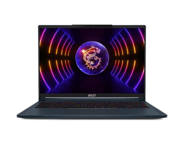 Лаптоп MSI Stealth 16 Studio A13VG, RTX 4070 GDDR6 8GB, 16" 16:10 QHD+(2560x1600), 240Hz, IPS,  (14-ядрен) Intel Core i7 13700H (14C/20T), DDR5 32GB 5200MHz (16GBx2), 1TB PCIe SSD Gen4x4, 2x M.2, IR FHD Cam, Per-Key RGB SteelSeries Kbd,  4-Cell 99.9W