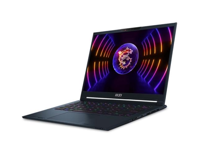 Лаптоп MSI Stealth 14 Studio A13VF, RTX 4060 GDDR6 8GB, 14" 16:10 QHD+(2560 x 1600), 240Hz, IPS, (14-ядрен) Intel Core i7 13700H (14C/20T), 16GB DDR5 5200MHz (8GBx2), 1TB NVMe PCIe Gen4x4 SSD, 83 key Per-Key RGB KBD, 4-Cell 72 Whr, Free DOS