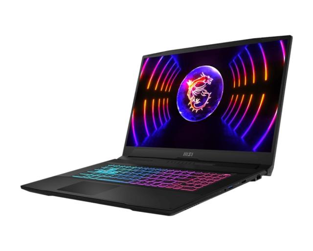 Лаптоп MSI Katana 17 B12VFK, RTX 4060 GDDR6 8GB, 17.3" FHD (1920x1080), 144Hz, (10-ядрен) Intel Core i7 12650H (10C/16T, 24 MB, up to 4.70 GHz), DDR5 8GBx2, 512GB NVMe PCIe SSD Gen4x4, 2x M.2 SSD, Keyboard 1.7mm 99 key 4 zone RGB, Cooler Boost 5, 3-C