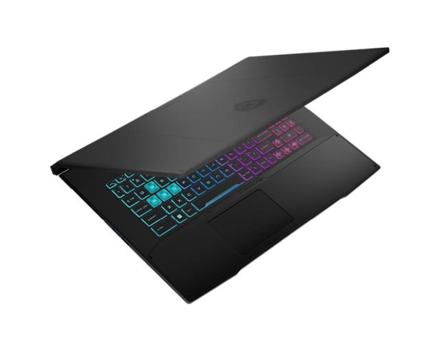 Лаптоп MSI Katana 17 B12VFK, RTX 4060 GDDR6 8GB, 17.3" FHD (1920x1080), 144Hz, (10-ядрен) Intel Core i7 12650H (10C/16T, 24 MB, up to 4.70 GHz), DDR5 8GBx2, 512GB NVMe PCIe SSD Gen4x4, 2x M.2 SSD, Keyboard 1.7mm 99 key 4 zone RGB, Cooler Boost 5, 3-C