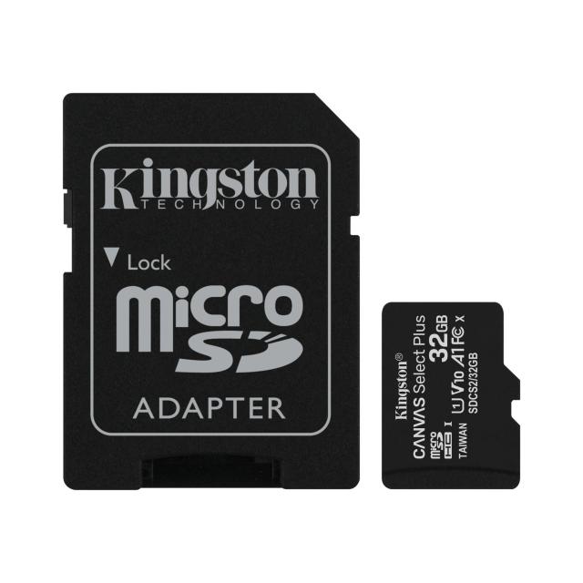 Карта памет Kingston Canvas Select Plus  microSDHC 32GB, Class 10 UHS-I