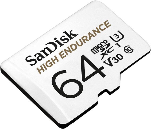 Карта памет SANDISK High Endurance micro SDHC UHS-I, A1, SD Адаптер, 64GB, Class 10, 100Mb/s