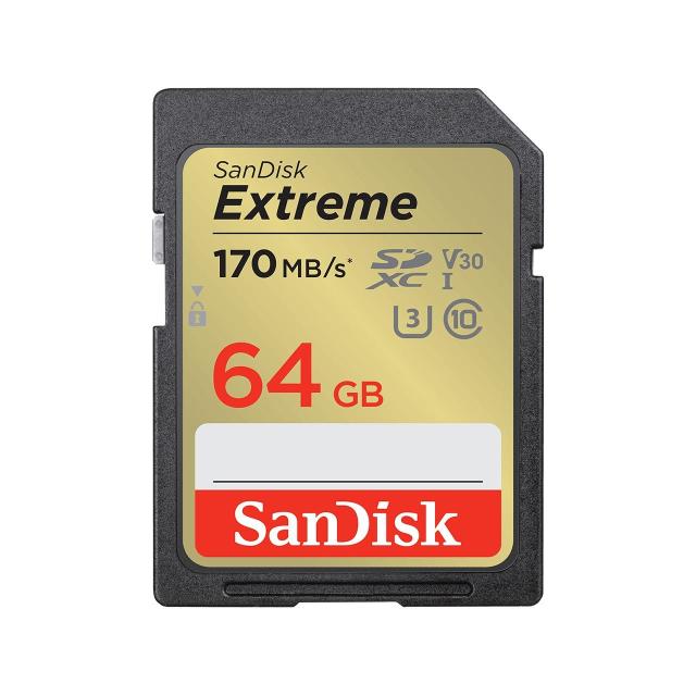 Карта памет SANDISK Extreme SDXC, 64GB, UHS-1,Class 10, U3, V30, 80 MB/s