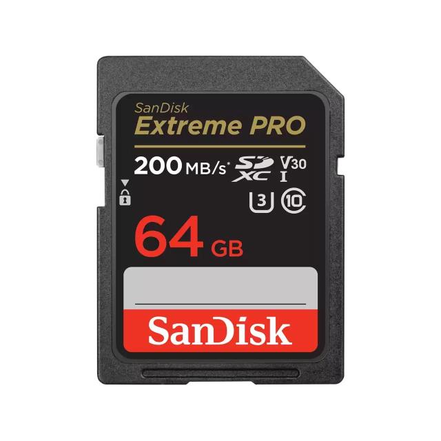 Карта памет SANDISK Extreme PRO SDHC, 64GB, UHS-1, Class 10, U3, 90 MB/s 