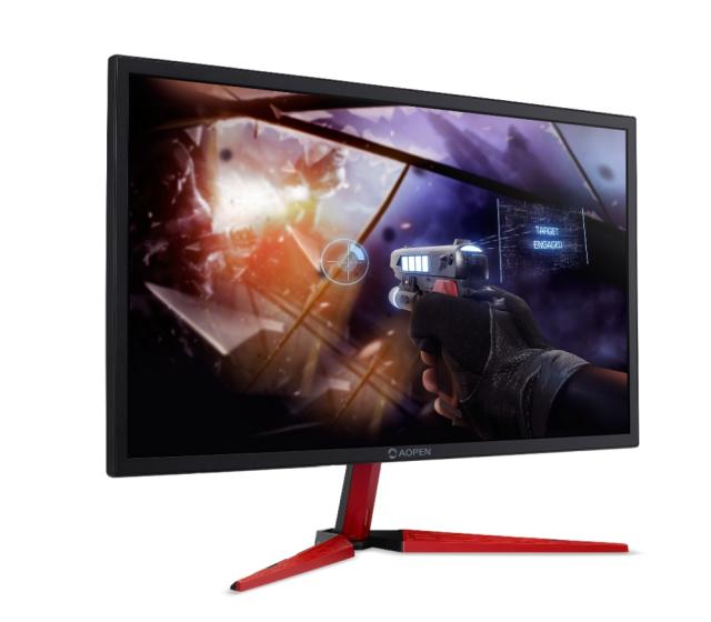 Монитор AOPEN 24HX2QPbmiiipx (powered by Acer), 23.6", FHD, 144Hz, 1ms, AG, Flicker-Less, FreeSync, BlueLight Shield, Display Widget, 100M:1, 300 cd/m2, Speakers 2x2W, Audio Out, 1xDP, 2xHDMI(1.4), 1xHDMI(2.0), VESA 100, Tilt, Black, FLAT