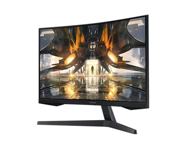 Монитор Samsung 27AG550A 27" Curved Odyssey G55A, VA, 165 Hz, 1 ms (MPRT), 300 cd/m2, 2500:1, 2560x1440, Mega DCR, AMD FreeSync Premium, Display Port, HDMI, Black