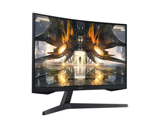 Монитор Samsung 27AG550A 27" Curved Odyssey G55A, VA, 165 Hz, 1 ms (MPRT), 300 cd/m2, 2500:1, 2560x1440, Mega DCR, AMD FreeSync Premium, Display Port, HDMI, Black
