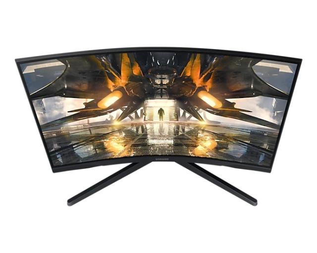 Монитор Samsung 27AG550A 27" Curved Odyssey G55A, VA, 165 Hz, 1 ms (MPRT), 300 cd/m2, 2500:1, 2560x1440, Mega DCR, AMD FreeSync Premium, Display Port, HDMI, Black