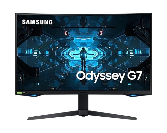Монитор Samsung C32G75TQ, 31.5" Odyssey, Curved VA QLED, 240Hz, 1 ms GTG, 2560x1440, 350 cd/m2, 2500:1 Contrast, HDR 600, FreeSync Premium Pro, Eye Saver Mode, Flicker Free, Game Mode, 2xDisplay Port 1.4, HDMI 2.0, 2xUSB 3.0, Headphone Jack, 178°/178