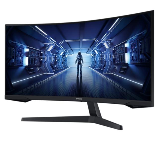 Монитор Samsung LC34G55T, 34" CURVED VA, 1000R, 165 Hz, 1 ms MPRT, 21:9, 3440 x 1440, HDR10, 250 cd/m2, 2500:1 Contrast, Mega DCR, Eye Saver, Flicker Free, FreeSync Premium, Black Equalizer, Low Input Lag, DP 1.4, HDMI 2.0, Headphone, 178°/178°, Blac