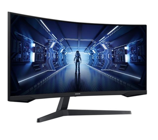 Монитор Samsung LC34G55T, 34" CURVED VA, 1000R, 165 Hz, 1 ms MPRT, 21:9, 3440 x 1440, HDR10, 250 cd/m2, 2500:1 Contrast, Mega DCR, Eye Saver, Flicker Free, FreeSync Premium, Black Equalizer, Low Input Lag, DP 1.4, HDMI 2.0, Headphone, 178°/178°, Blac