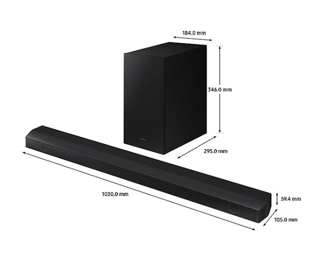 Аудио система Samsung HW-B550 3.1ch Soundbar, Wireless Subwoofer, HDMI ARC, Bluetooth, 430W, Black