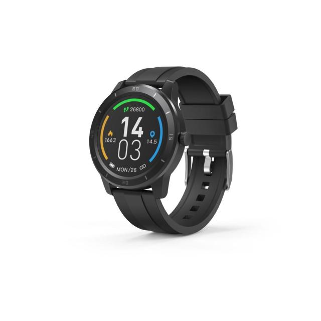 Смарт часовник Hama Fit Watch 6900, 1.3", GPS, Пулс, Крачкомер, Калории, Водоустойчив, Черен
