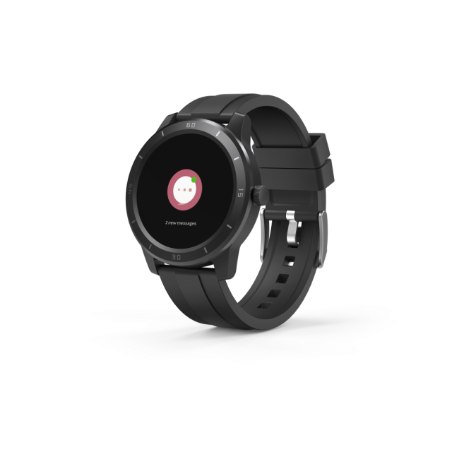 Смарт часовник Hama Fit Watch 6900, 1.3", GPS, Пулс, Крачкомер, Калории, Водоустойчив, Черен