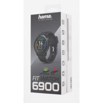 Смарт часовник Hama Fit Watch 6900, 1.3", GPS, Пулс, Крачкомер, Калории, Водоустойчив, Черен