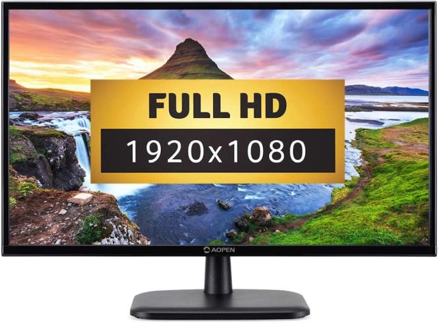 Монитор Aopen powered by Acer 24CL1Ybi, 23.8'' 16:9, IPS FHD (1920x1080) LED, 250nit, 5ms, 75Hz FreeSync, Flicker-less, 100M:1 ACM, VGA, HDMI, BluelightShield, Tilt, Vesa, Black